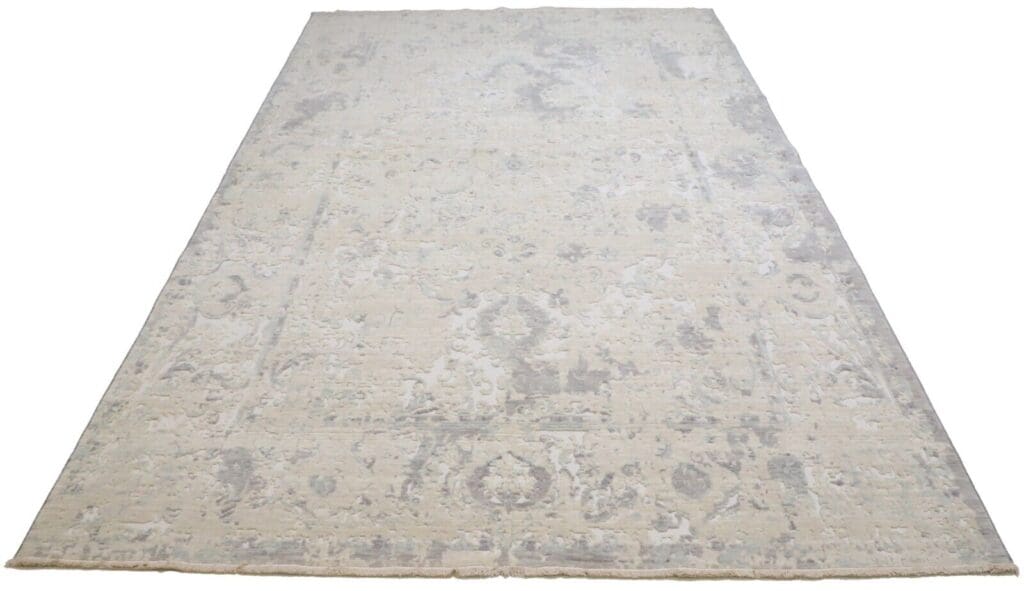 moderner-beige-perserteppich-197x290-cm-echte-wolle-handgeknupft-2 Orientteppich 197 x 290 cm Wolle handgeknüpft