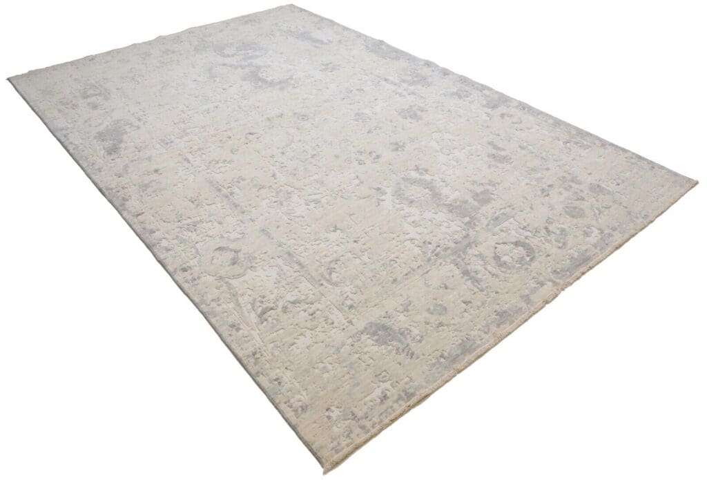 moderner-beige-perserteppich-197x290-cm-echte-wolle-handgeknupft-3 Orientteppich 197 x 290 cm Wolle handgeknüpft