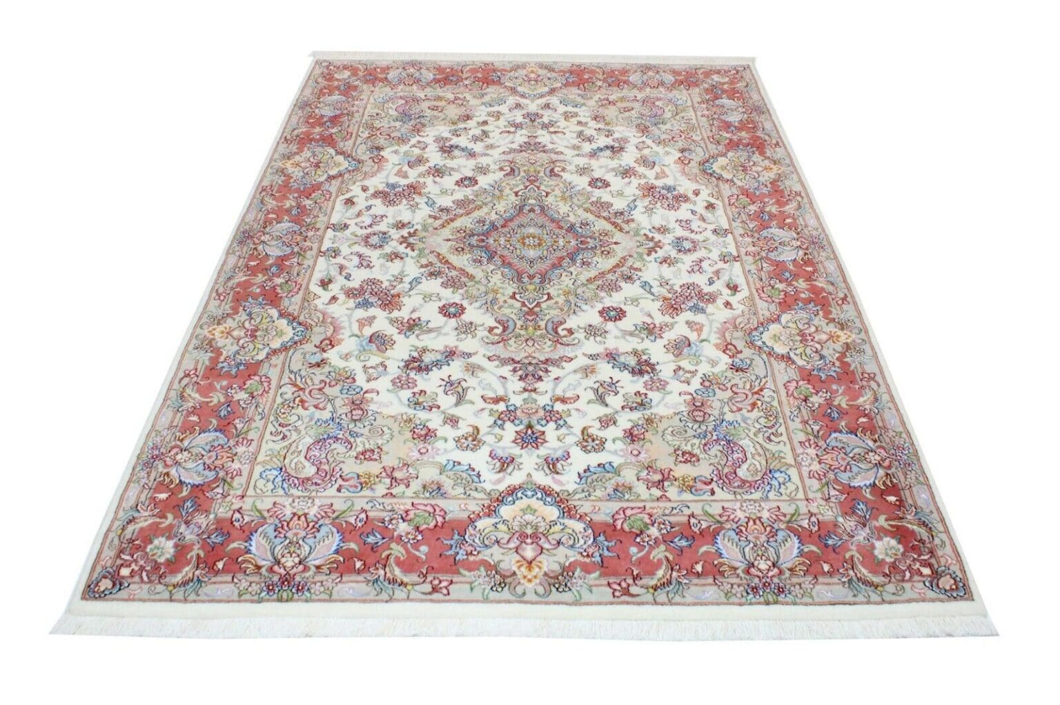 Perserteppich Tabriz 296 x 197 cm Wolle handgeknüpft