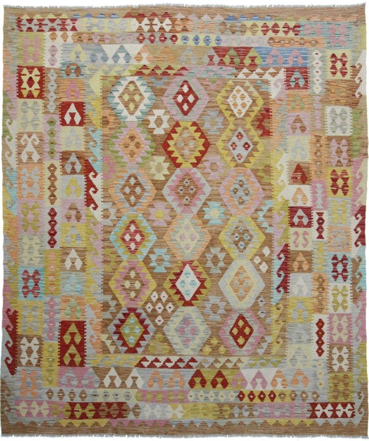 Orientteppich Afghanistan 250x212 cm Wolle handgewebt