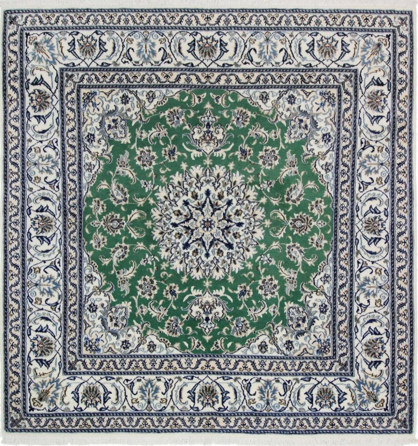 Perserteppich Nain 205 x 197 cm Wolle handgeknüpft