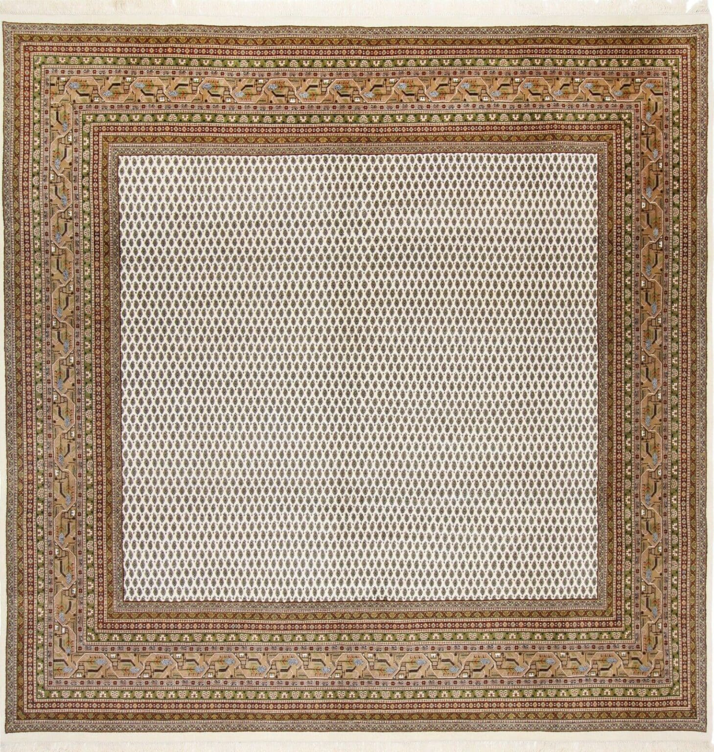 Orientteppich Sarough 302 x 298 cm Wolle handgeknüpft