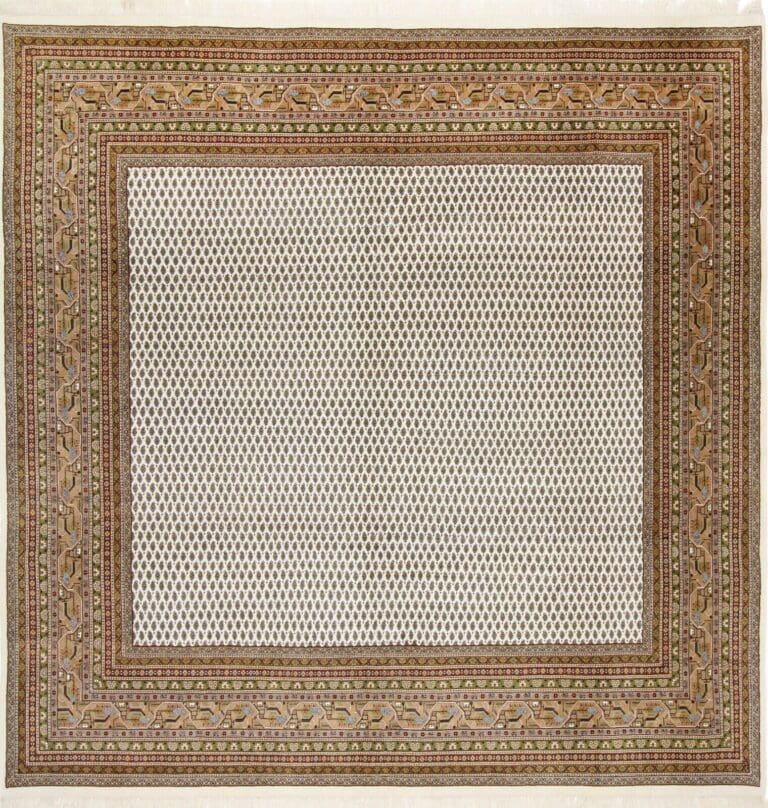 Orientteppich Sarough 302 x 298 cm Wolle handgeknüpft