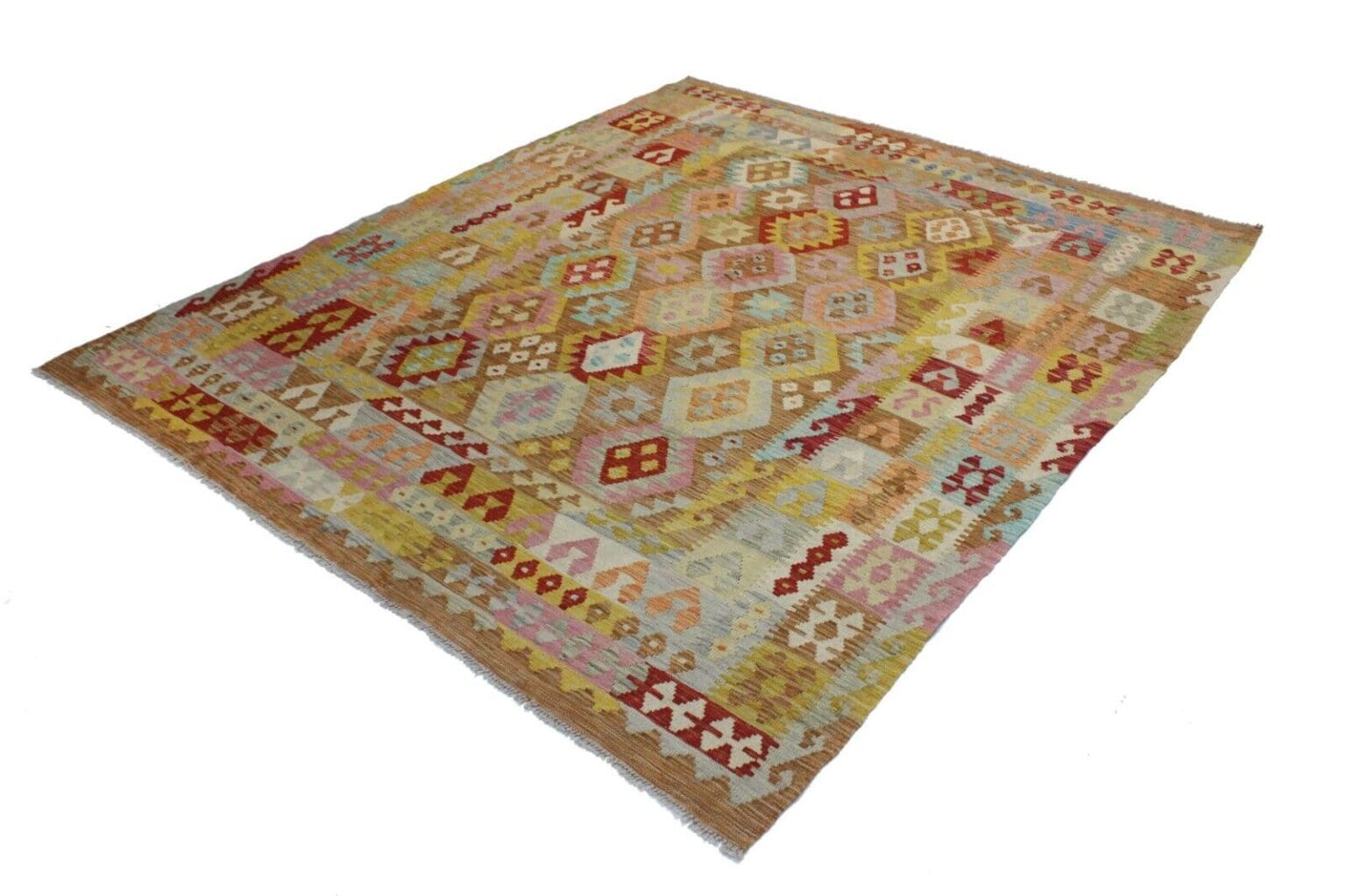 Orientteppich Afghanistan 250x212 cm Wolle handgewebt