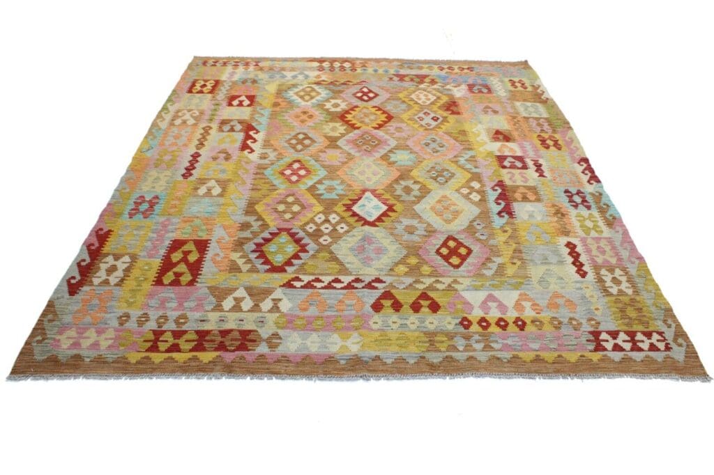 Orientteppich Afghanistan 250x212 cm Wolle handgewebt