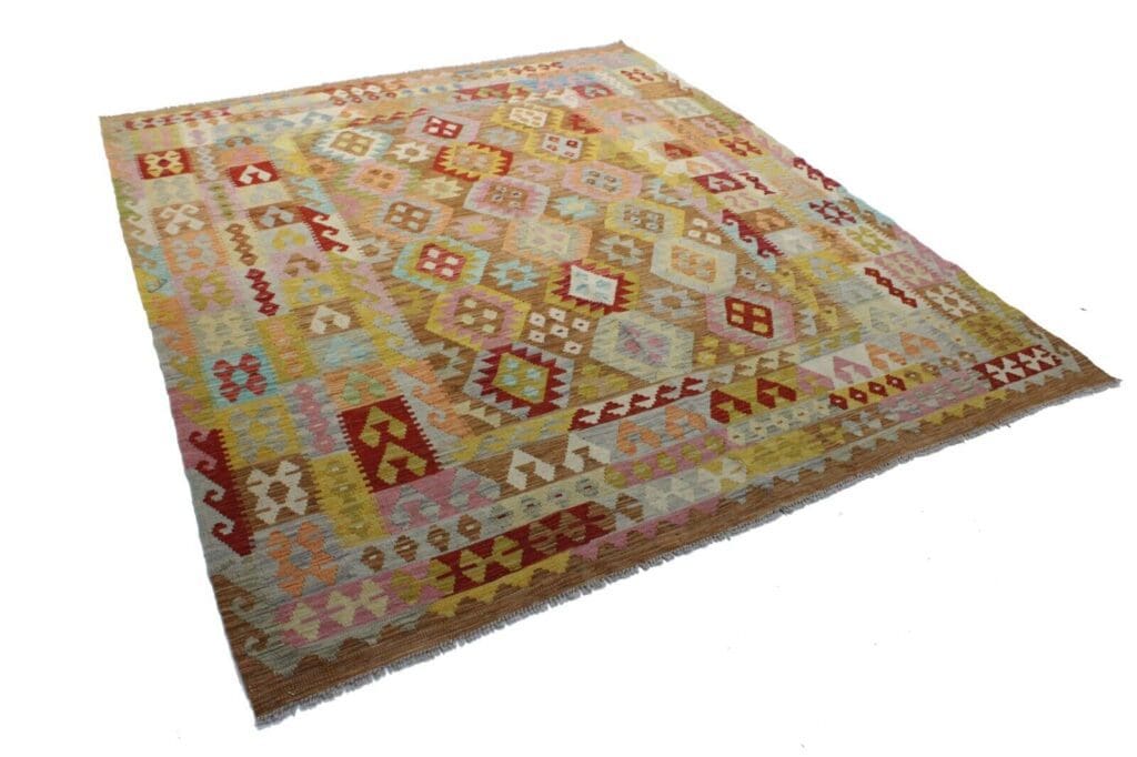 Orientteppich Afghanistan 250x212 cm Wolle handgewebt
