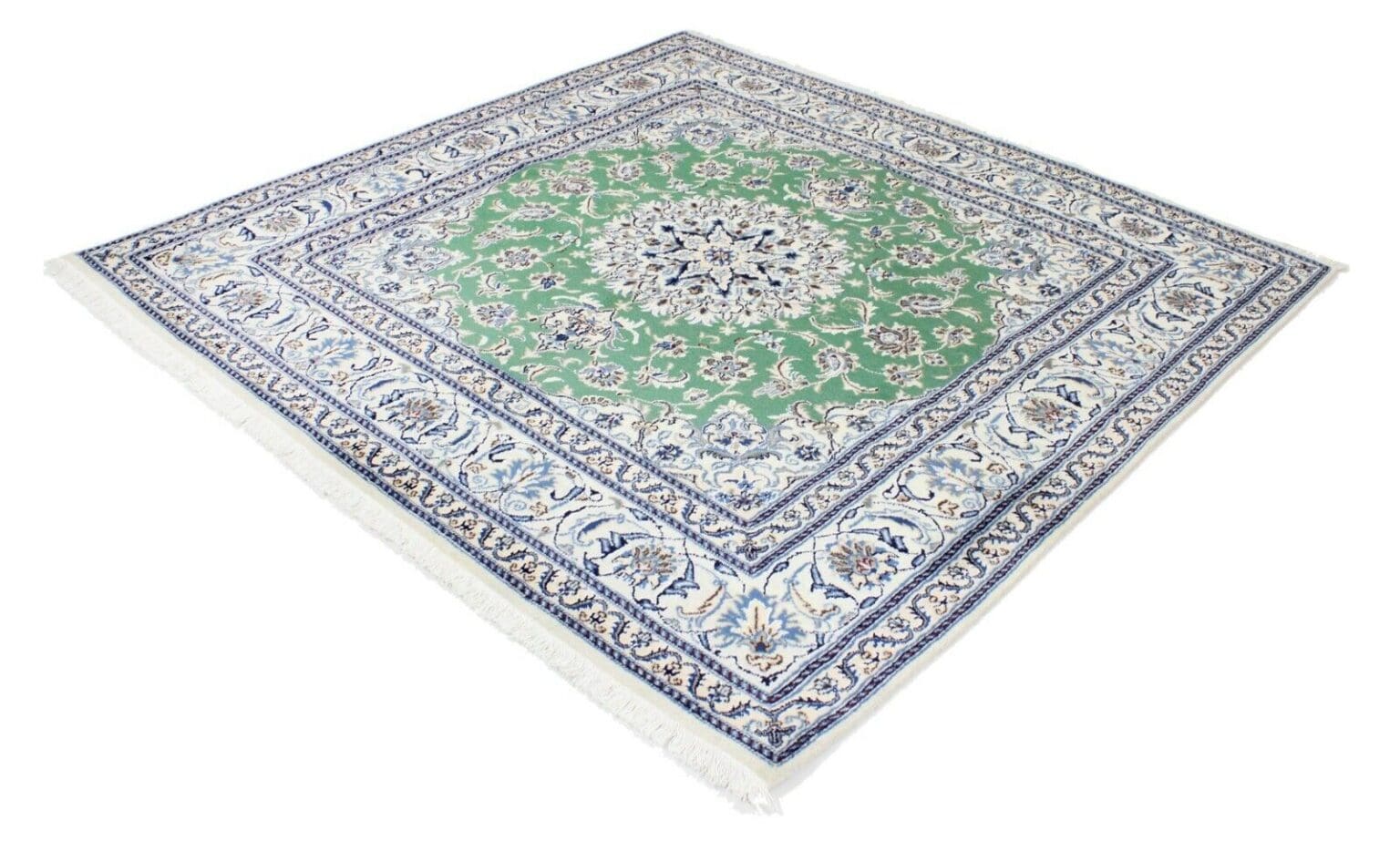 Perserteppich Nain 194 x 196 cm Wolle handgeknüpft