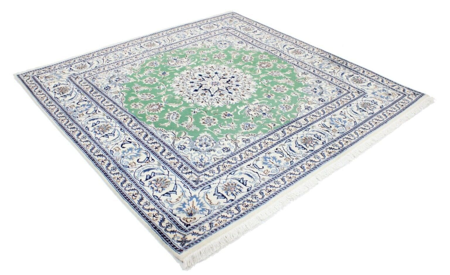 Perserteppich Nain 194 x 196 cm Wolle handgeknüpft