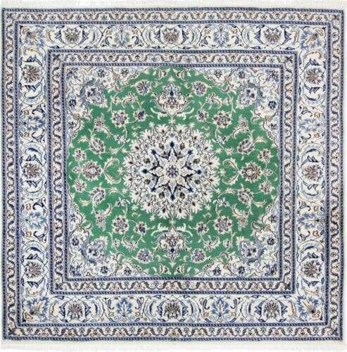 Perserteppich Nain 194 x 196 cm Wolle handgeknüpft