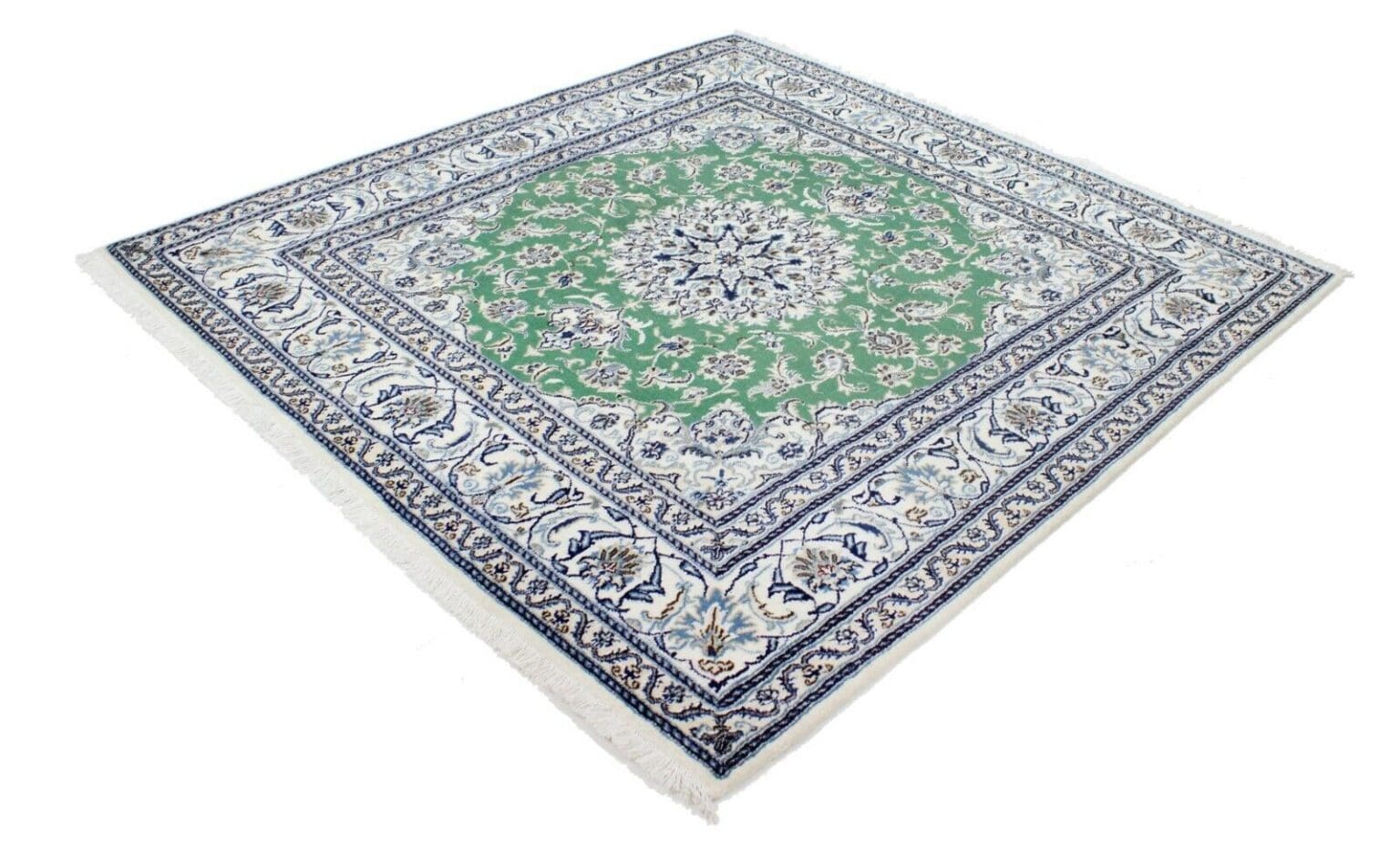 Perserteppich Nain 205 x 197 cm Wolle handgeknüpft