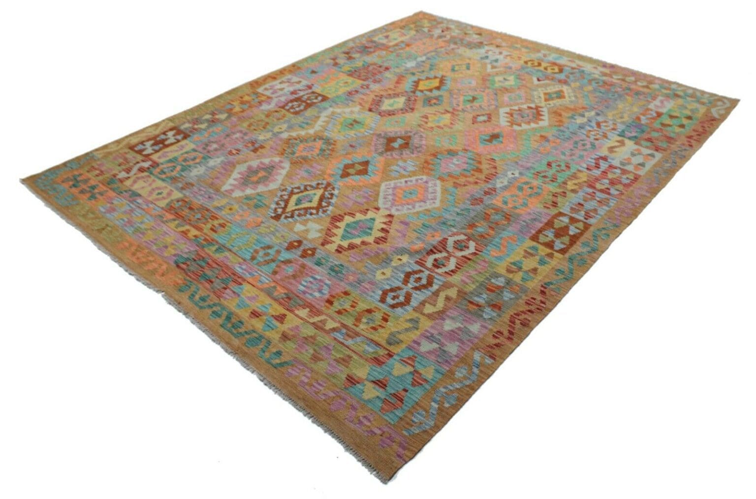 Orientteppich 260x202 cm Wolle handgewebt