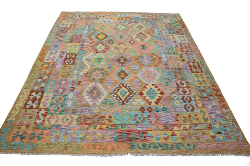 Orientteppich 260x202 cm Wolle handgewebt