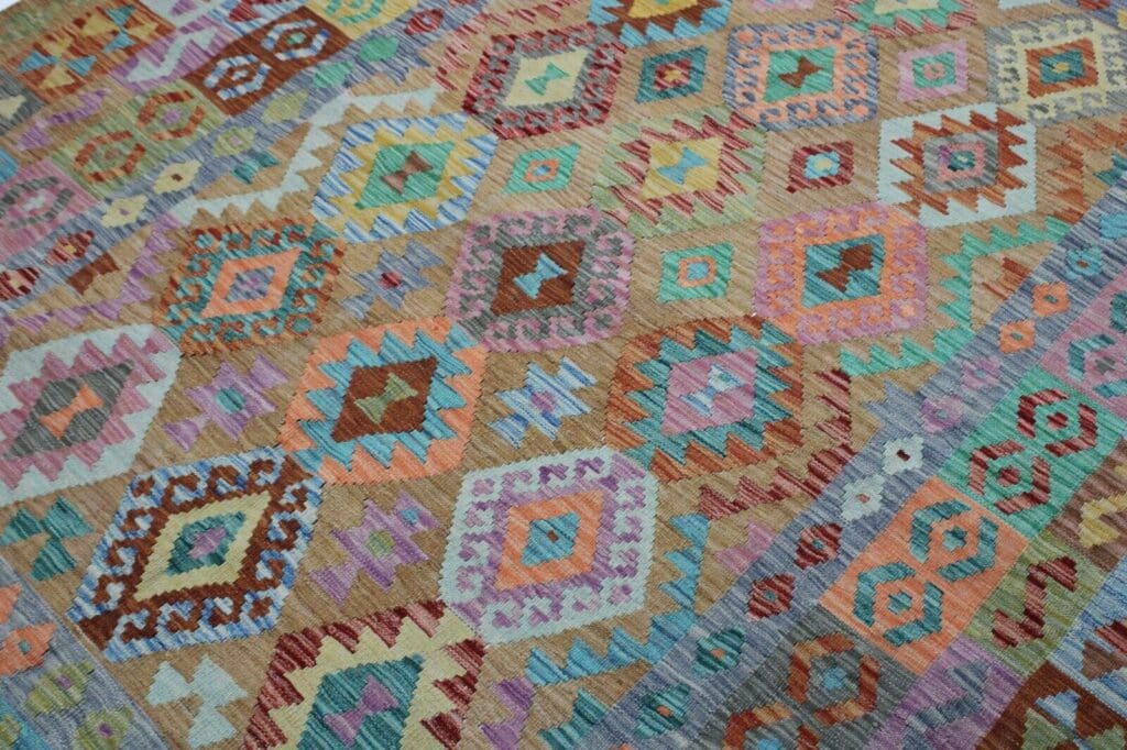 Orientteppich 260x202 cm Wolle handgewebt
