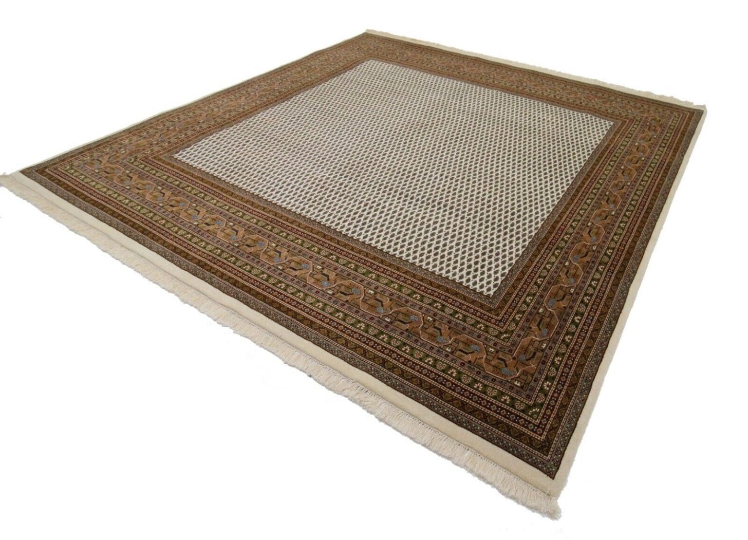 Orientteppich Sarough 302 x 298 cm Wolle handgeknüpft