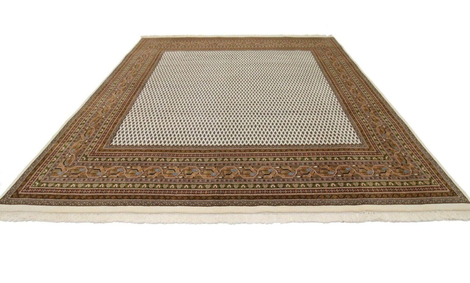 Orientteppich Sarough 302 x 298 cm Wolle handgeknüpft