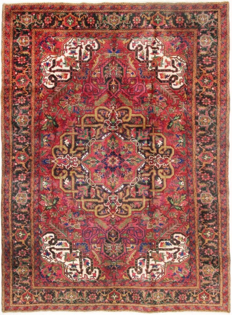 Perserteppich Heris 330 x 243 cm Wolle handgeknüpft