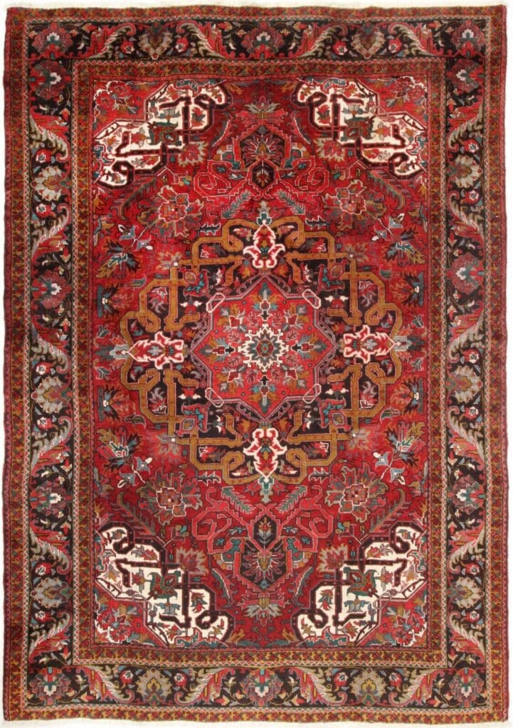 handgeknupfter-perserteppich-337x240-cm-nr-219-orientteppich Perserteppich Heris 337 x 240 cm Wolle handgeknüpft