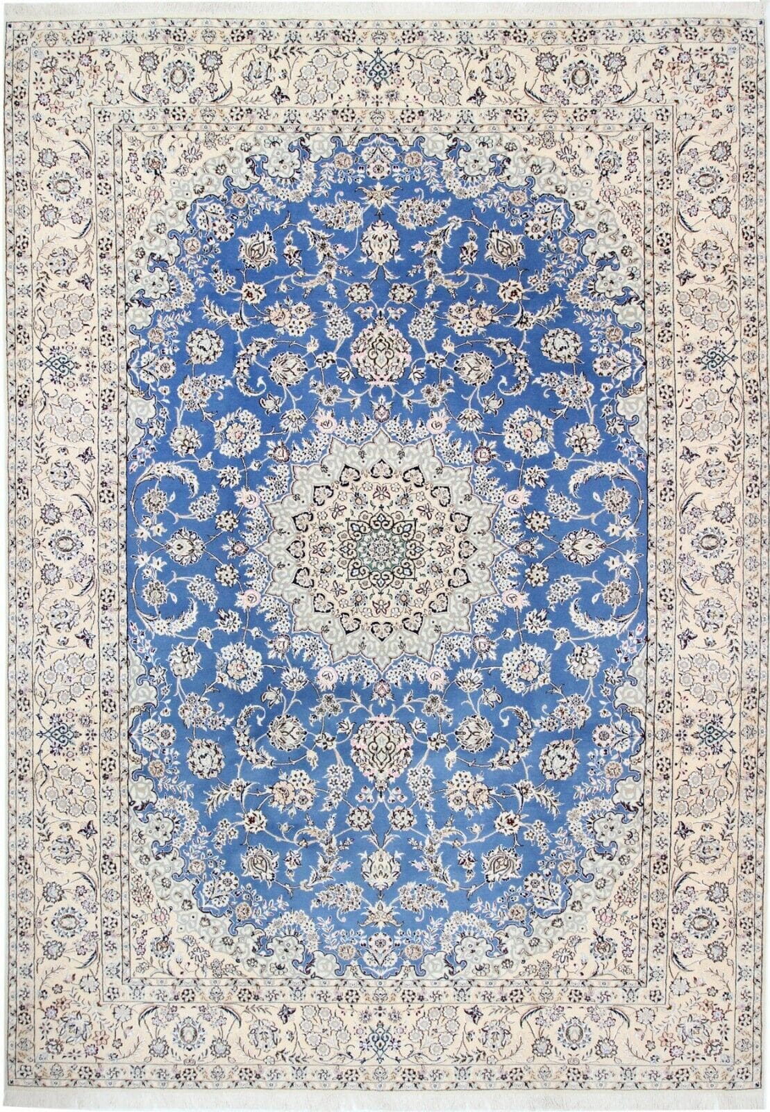 Perserteppich Nain 356 x 252 cm Seide handgeknüpft