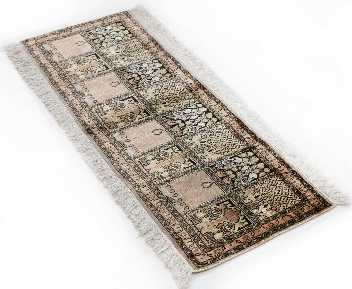 Orientteppich Kashmir 124 x 75 cm Seide handgeknüpft