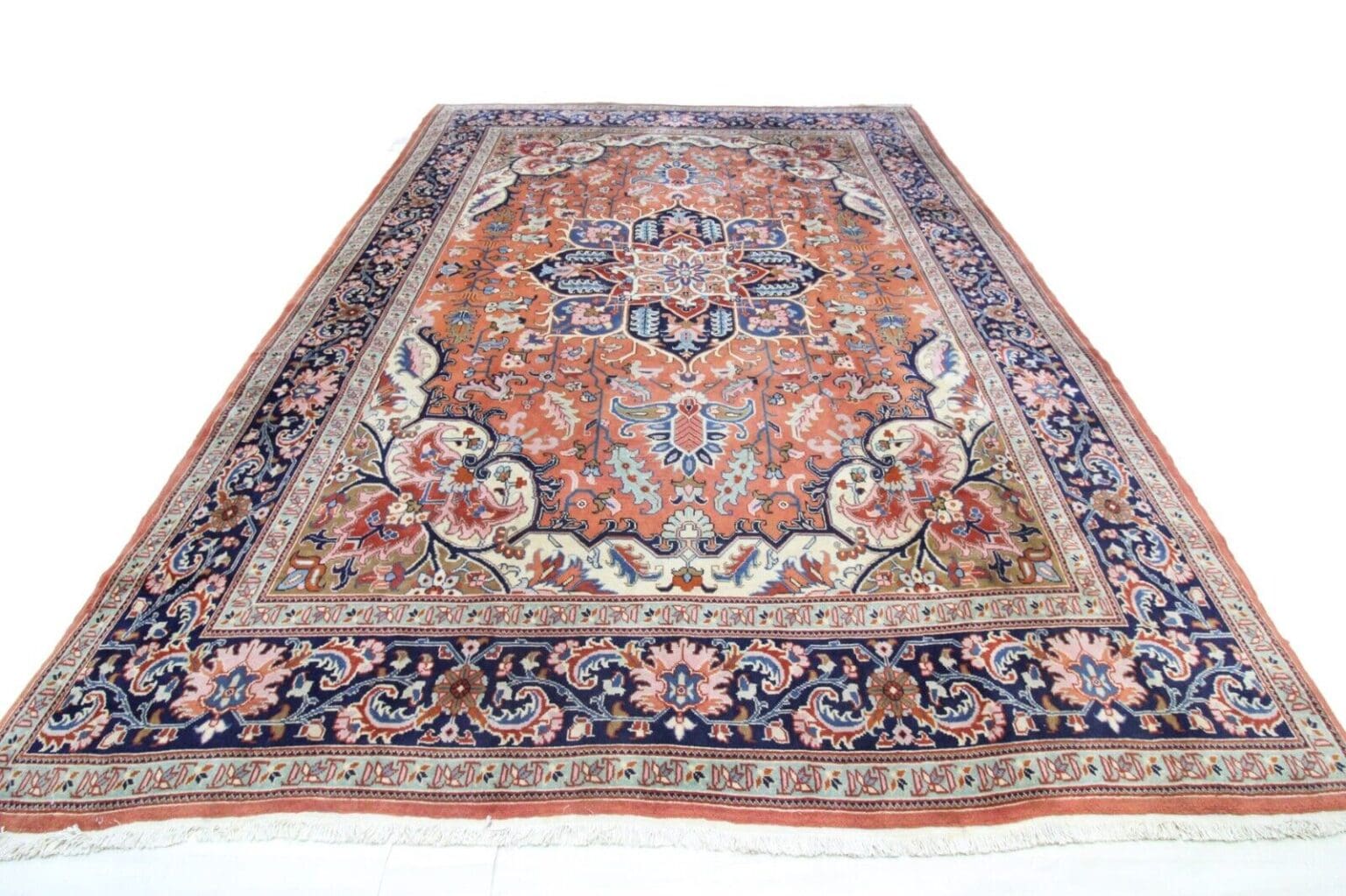 Perserteppich Heriz 360 x 285 cm Wolle handgeknüpft
