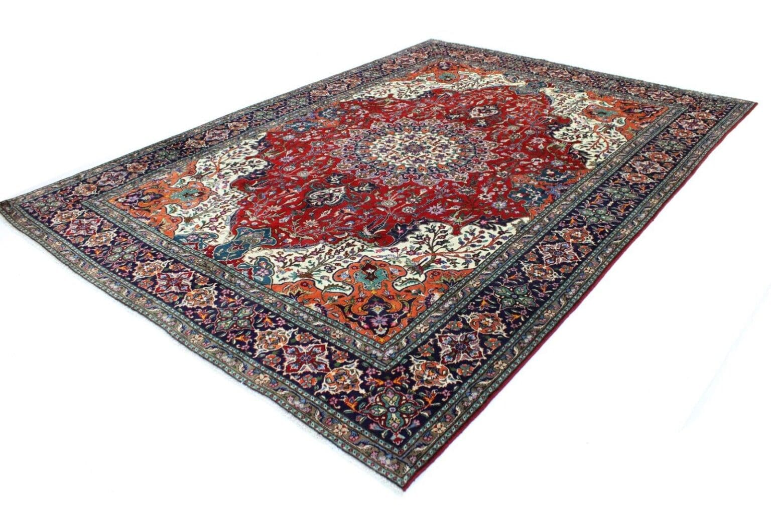 Perserteppich Täbriz 344 x 254 cm Wolle handgeknüpft