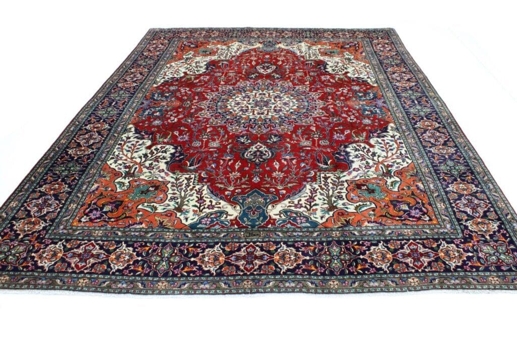 Perserteppich Täbriz 344 x 254 cm Wolle handgeknüpft