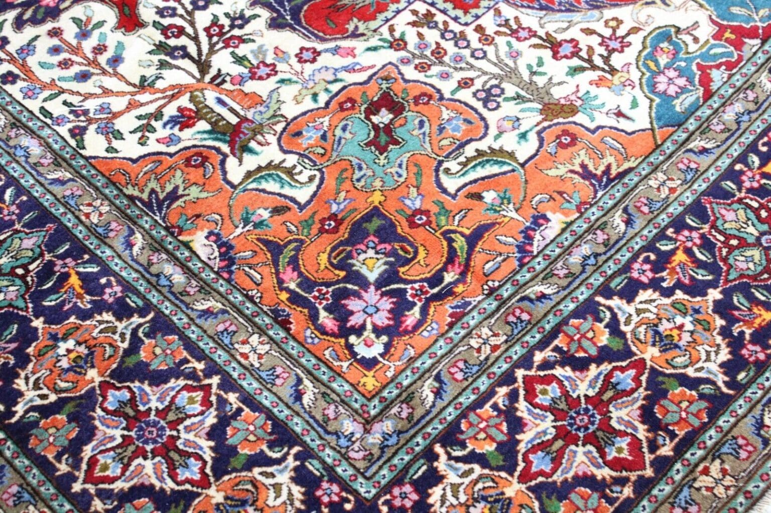 Perserteppich Täbriz 344 x 254 cm Wolle handgeknüpft