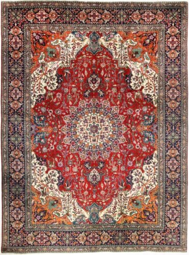 Perserteppich Täbriz 344 x 254 cm Wolle handgeknüpft
