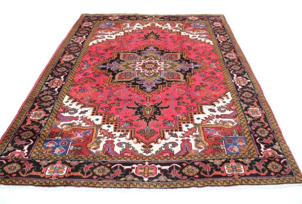 Perserteppich Heris 353 x 260 cm Wolle handgeknüpft