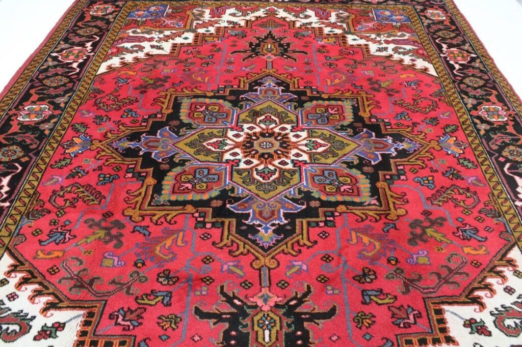Perserteppich Heris 353 x 260 cm Wolle handgeknüpft