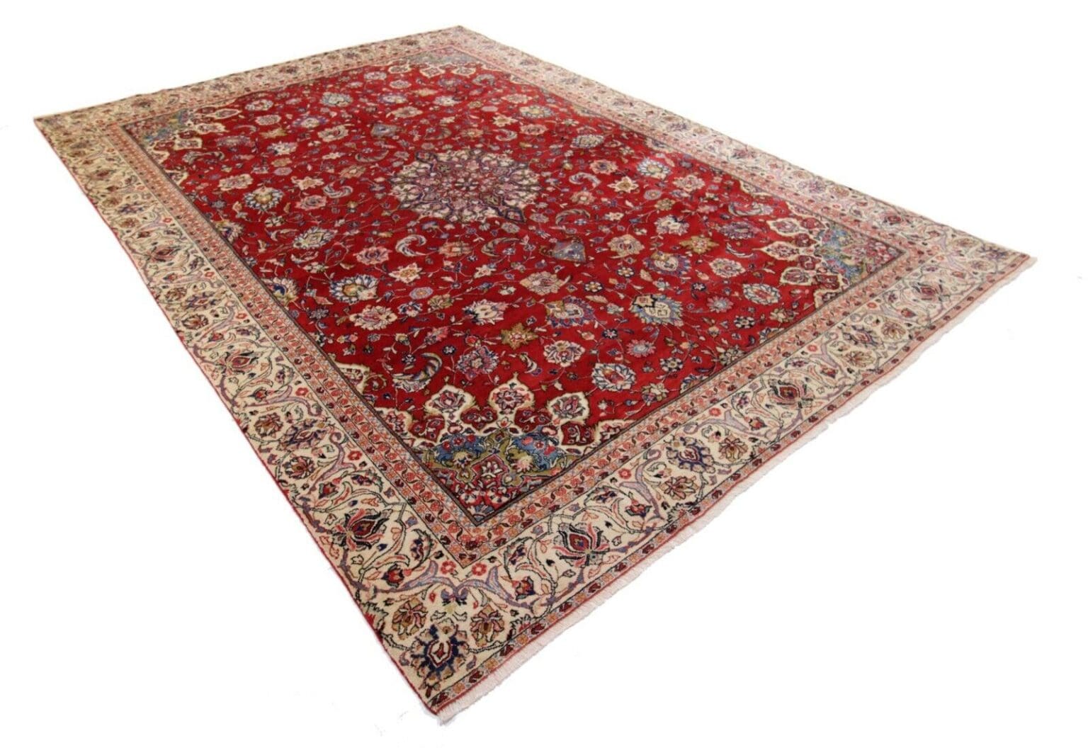 Perserteppich Sarough 344 x 240 cm Wolle handgeknüpft