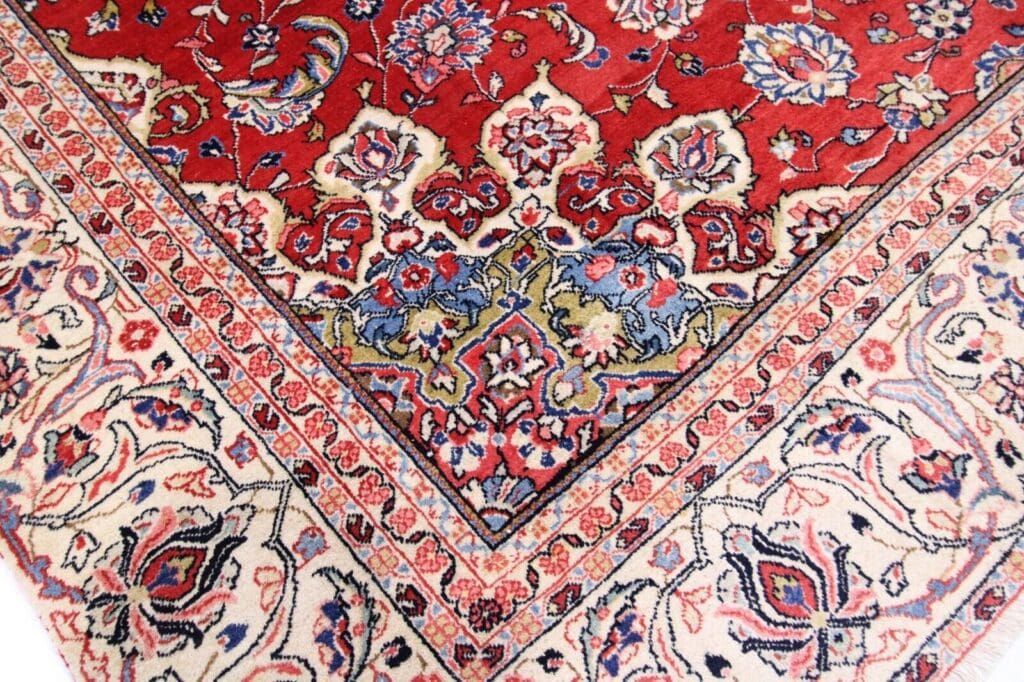 Perserteppich Sarough 344 x 240 cm Wolle handgeknüpft