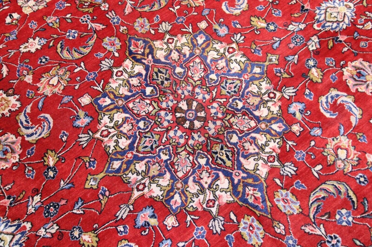 Perserteppich Sarough 344 x 240 cm Wolle handgeknüpft