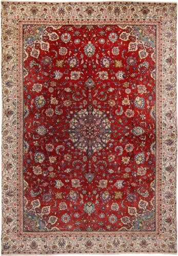 Perserteppich Sarough 344 x 240 cm Wolle handgeknüpft
