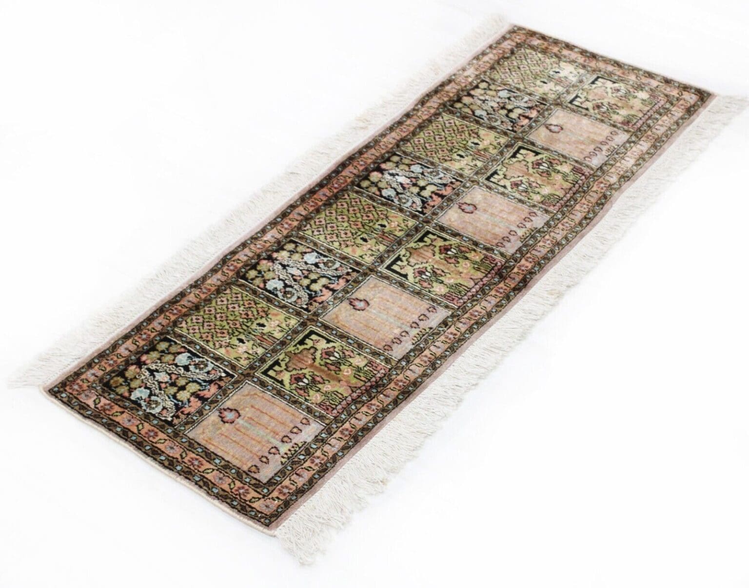 Orientteppich Kashmir 124 x 75 cm Seide handgeknüpft
