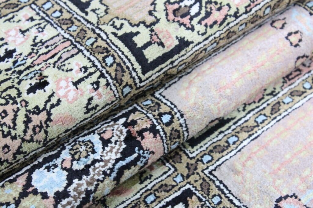 Orientteppich Kashmir 124 x 75 cm Seide handgeknüpft