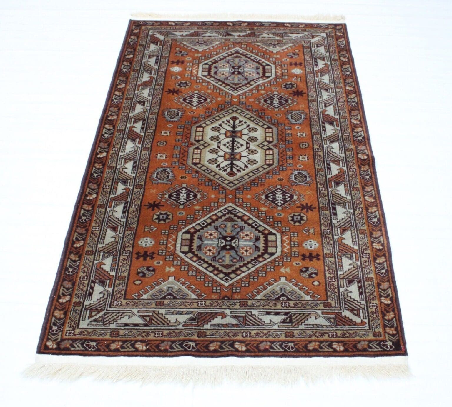 Orientteppich Kazak 165 x 88 cm Wolle handgeknüpft