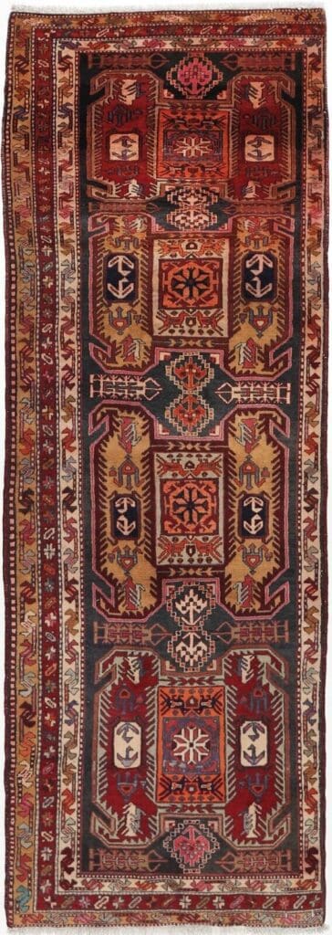 Perserteppich Meschkin 328 x 109 cm Wolle handgeknüpft