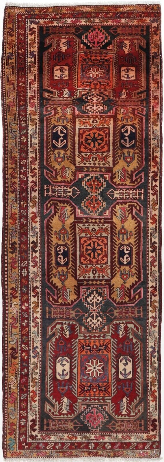 Perserteppich Meschkin 328 x 109 cm Wolle handgeknüpft