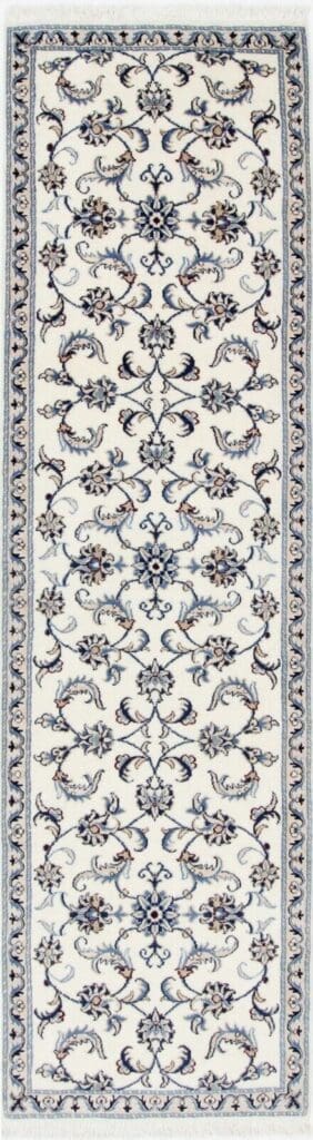 original-perserteppich-nain-kashmari-287x79-cm-handgeknupft-top-zustand Perserteppich Nain Kaschmir 287 x 79 cm Wolle handgeknüpft