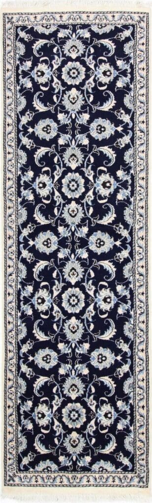 original-perserteppich-nain-kashmari-250x77-cm-handgeknupft Perserteppich Nain Kaschmir 250 x 77 cm Wolle handgeknüpft