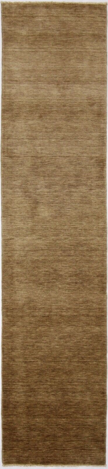 perserteppich-342x75-cm-einfarbig-top-zustand-handgeknupft Orientteppich Indo Modern 342 x 75 cm Wolle handgeknüpft