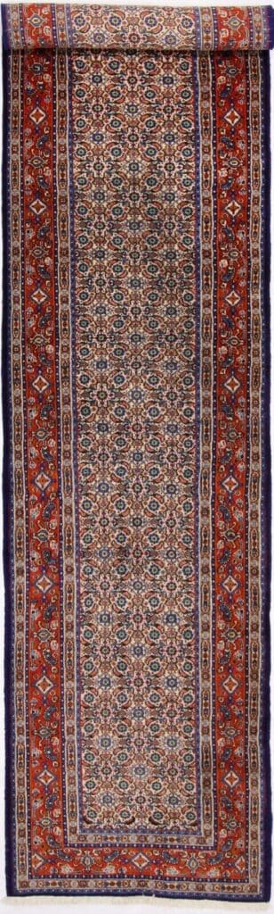 Perserteppich Moud 380 x 78 cm Wolle handgeknüpft