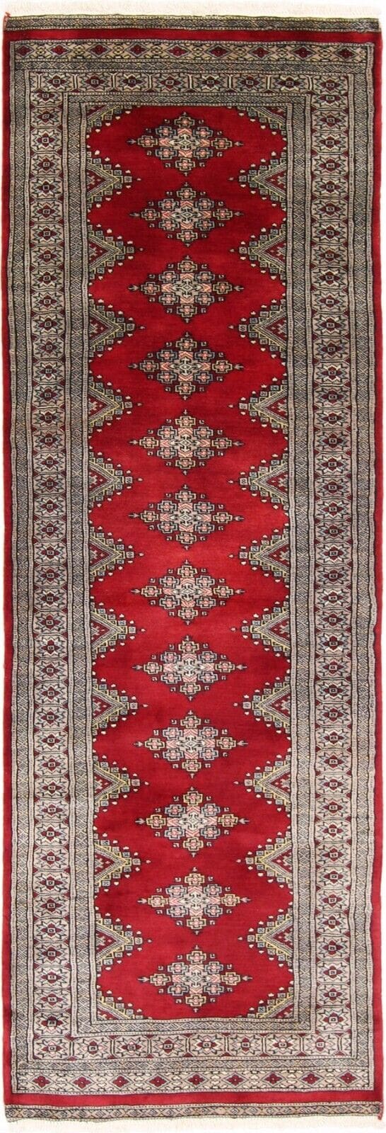 Orientteppich Pakistan 242 x 80 cm Wolle handgeknüpft