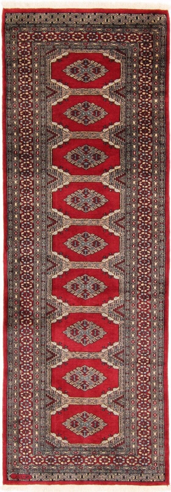 Orientteppich Pakistan 230x78 cm Wolle handgeknüpft