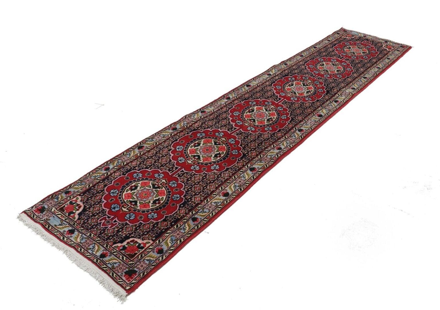 Perserteppich Bidjar 336 x 72 cm Wolle handgeknüpft