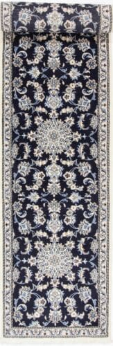 Perserteppich Nain Kaschmir 390 x 78 cm Wolle handgeknüpft
