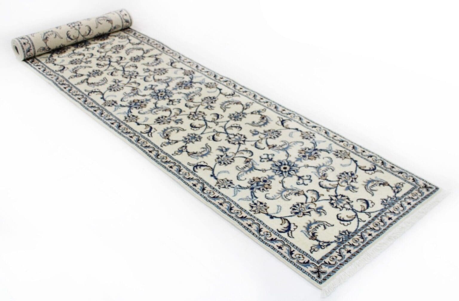 Perserteppich Nain 383 x 78 cm Wolle handgeknüpft