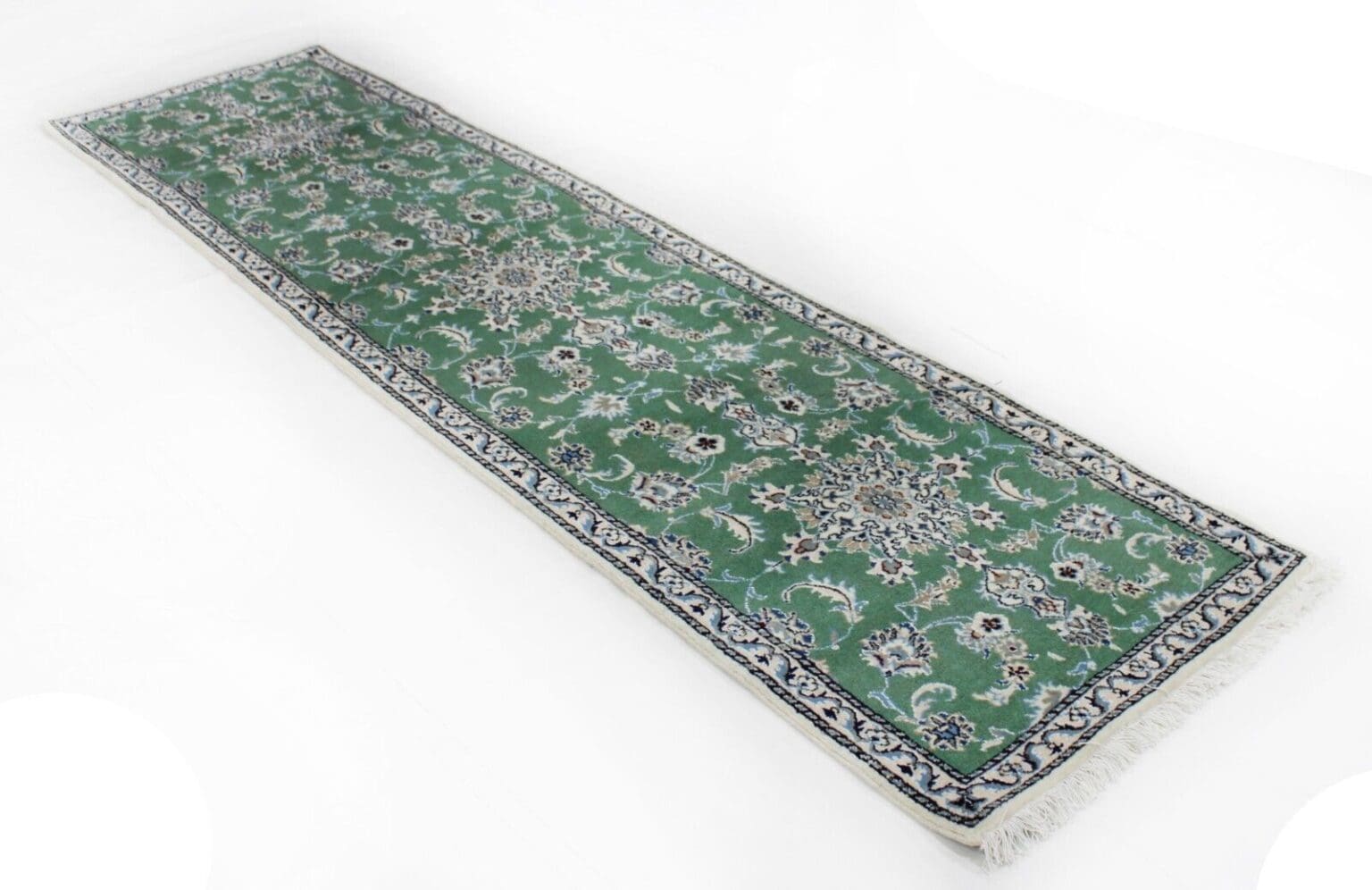 original-perserteppich-nain-kashmari-295x78cm-top-zustand-handgeknupft-2 Perserteppich Nain Kaschmir 295 x 78 cm Wolle handgeknüpft