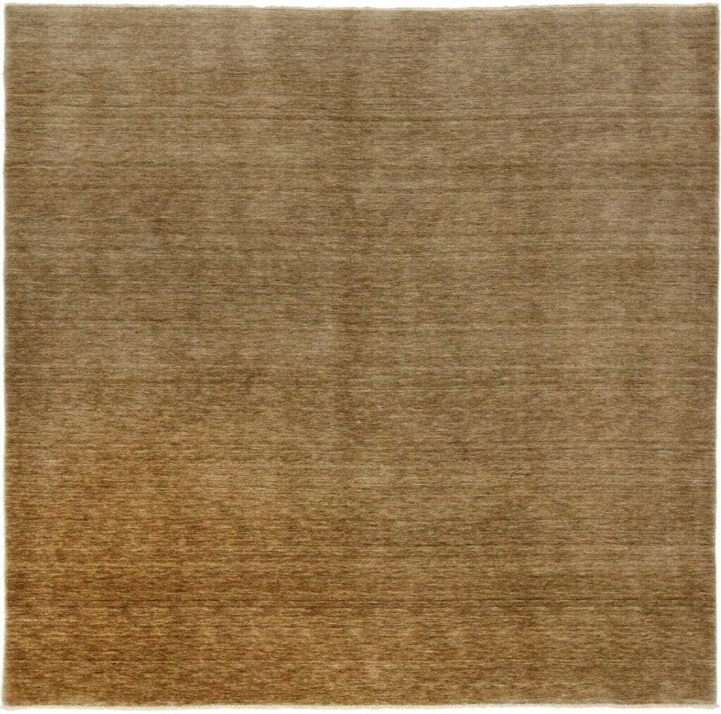 einfarbiger-perserteppich-251x245-cm-handgeknupft-top-zustand Orientteppich Indien 251 x 245 cm Wolle handgeknüpft